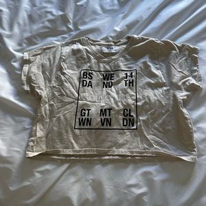 soulcycle dc locations crop t shirt in bone